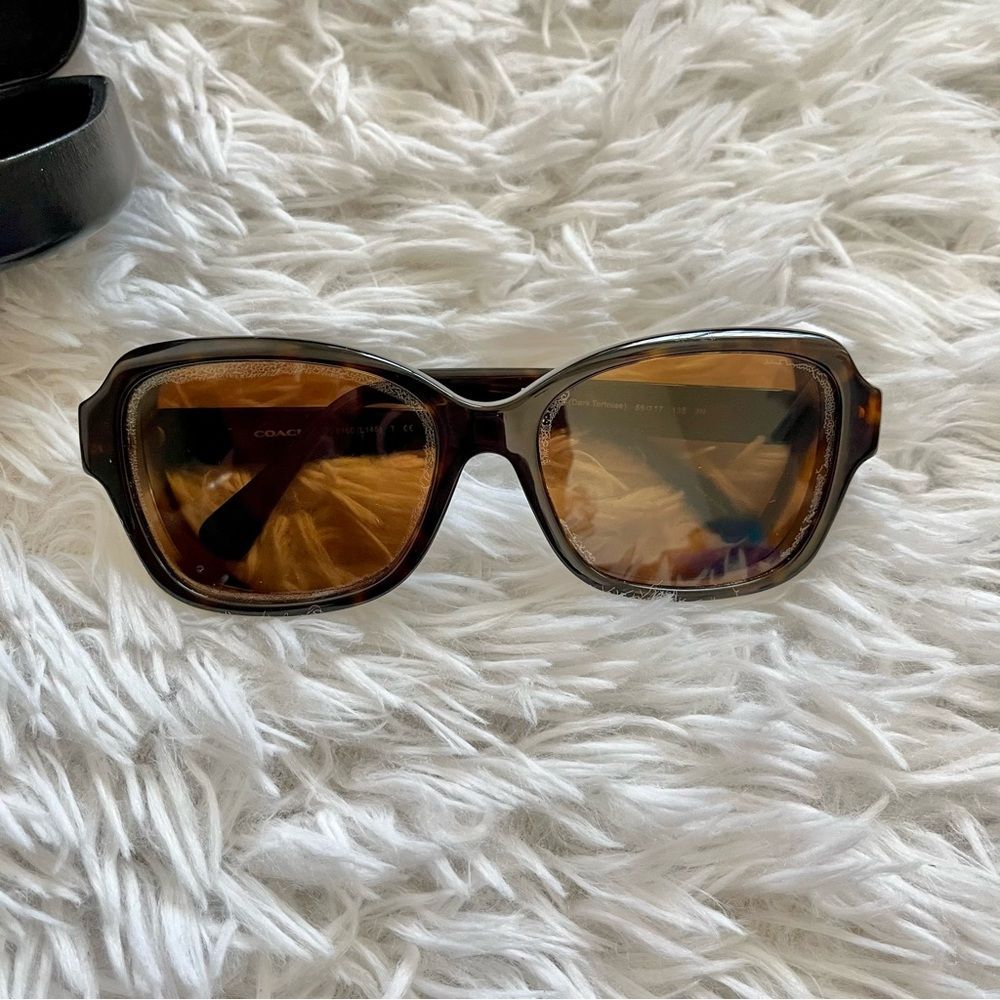 Coach Tortoiseshell Sunglasses with Brown Lenses